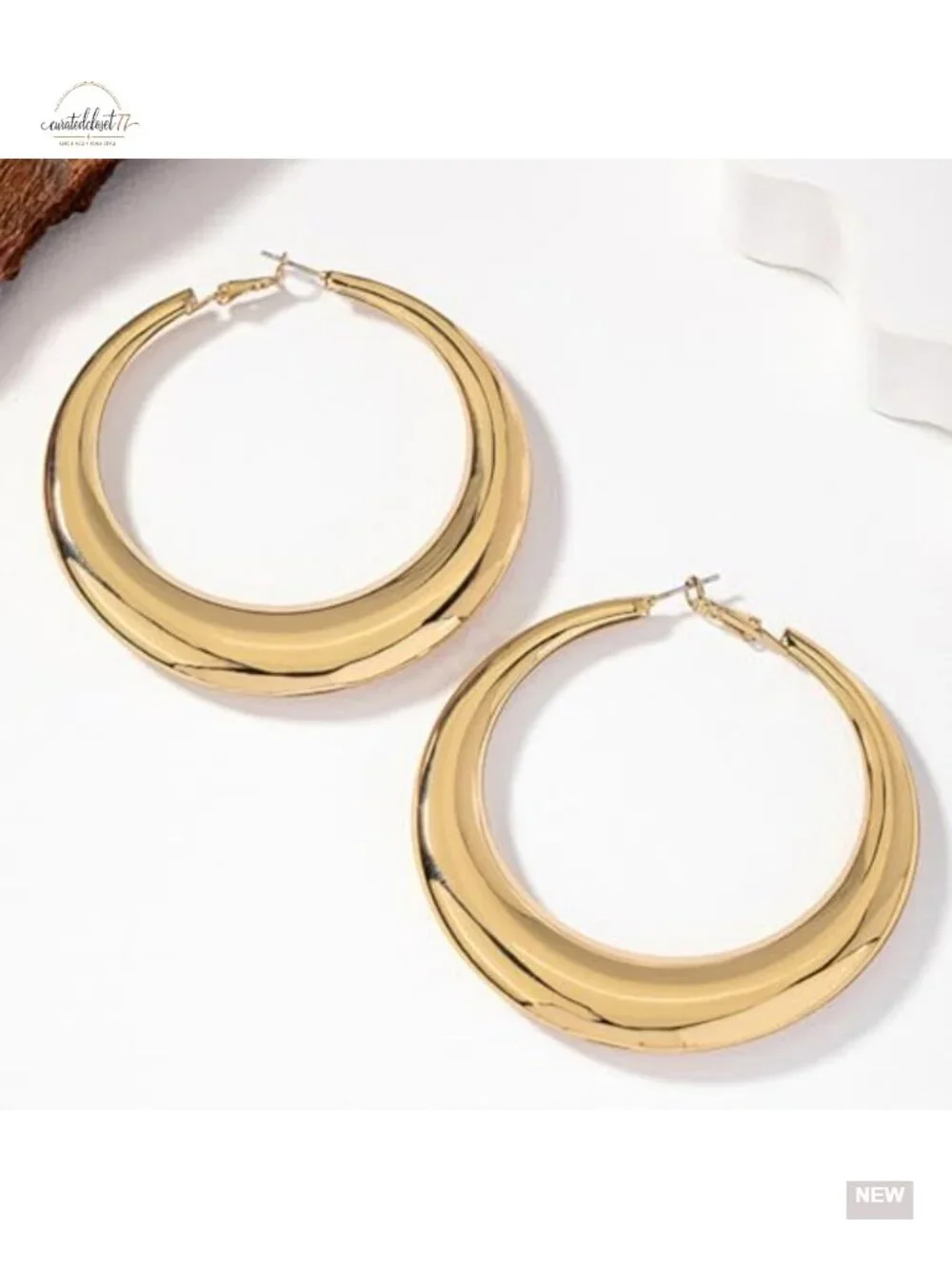 Large Gold Hoop Earrings for Women Chunky Silver Round Statement Y2K Party Prom